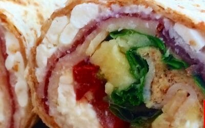 Volkoren wraps met kip & cottage cheese